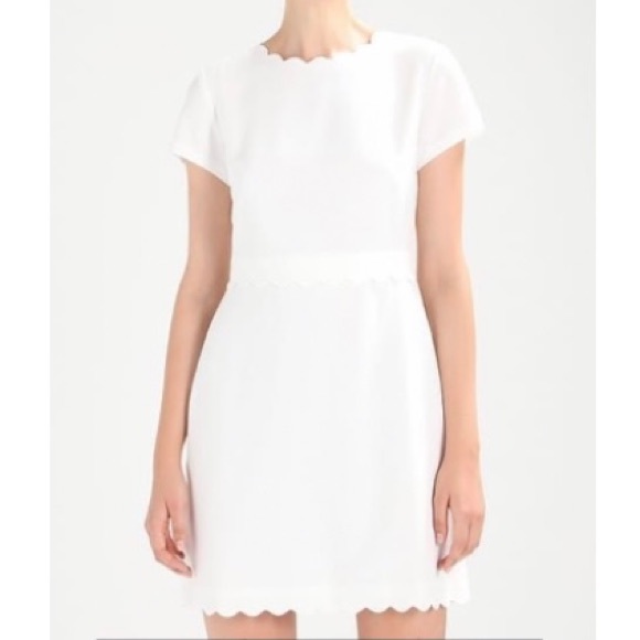 [Club Monaco] White Santina Scalloped Dress - Picture 3 of 13